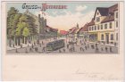 06333 Hettstedt, Straßenansicht, Farblitho, ca. 1900