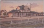 68623 Lampertheim am Rhein, Bahnhof, ca. 1910 
