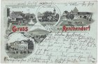 07646 Renthendorf, u.a. Gasthaus Zum Stern, Litho, ca. 1895
