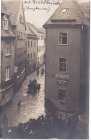86152 Augsburg, An der Brühlbrücke, Hochwasser 1910