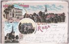 04654 Roda (Frohburg), u.a. Schule, Farblitho, ca. 1900 