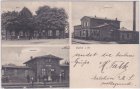 19258 Gallin in Mecklenburg, Bahnhof, Molkerei, ca. 1905 