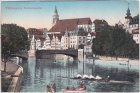 72070 Tübingen, Neckaransicht, ca. 1910 