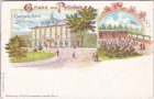 14473 Potsdam, Eisenbahn-Hotel, Farblitho, ca. 1900 