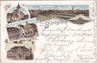 74357 Bönnigheim, u.a. Rathaus, Farblitho, ca. 1900