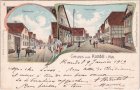 76870 Kandel (Pfalz), Oberkandel, Unterkandel, Farblitho, ca. 1900