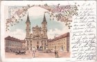 Wien-Josefstadt, Piaristenkirche, Farblitho, ca. 1895