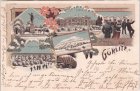 02826 Görlitz, u.a. Viaduct, Winterlitho, Farblitho, ca. 1900