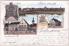 97505 Geldersheim, Bierbrauerei, Farblitho, ca. 1900