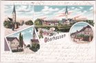 94419 Oberhausen (Reisbach), Reisbacherstrasse, Farblitho, ca. 1900